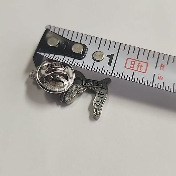 Jim Clift Handcrafted Pewter Lapel Pin Microscope 1” - Picture 4 of 4